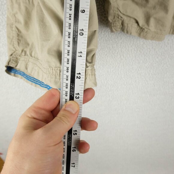 Projek Raw Cargo Shorts Mens 38 Beige Lightweight Army Boho Outdoor Hiking - Picture 8 of 10